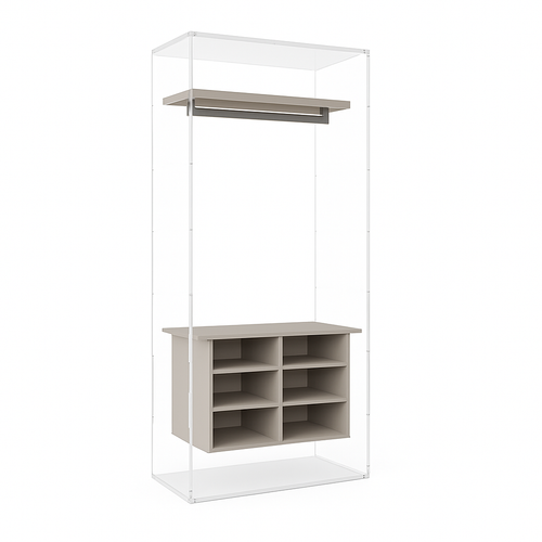 Alfa – Hanging & Shoe Organizer Unit (D04)