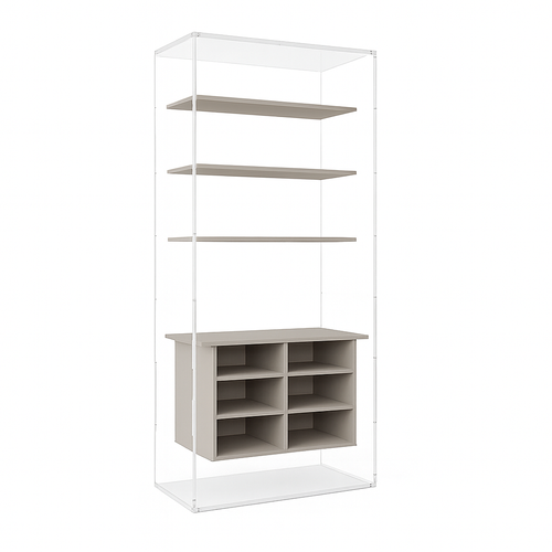 Alfa – Open Shelf & Shoe Organizer Unit (D12)