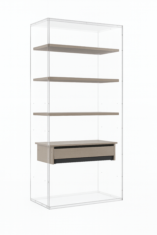 Alfa – Open Shelf & Single Drawer Unit (D13)