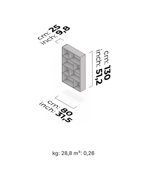 Meuble TV et mur (céramique) Infinity