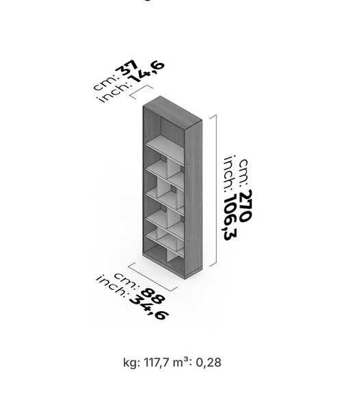 Unidad de TV y pared Nova