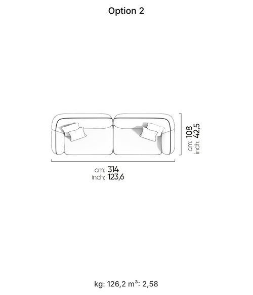 Canapé modulable Icona