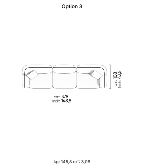 Canapé modulable Icona