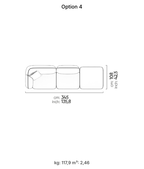 Canapé modulable Icona