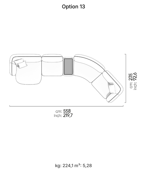 Canapé modulable Icona