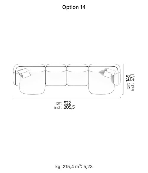 Canapé modulable Icona