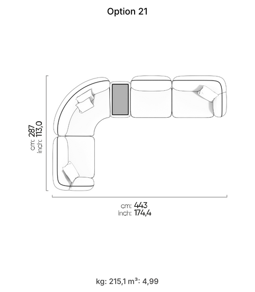 Canapé modulable Icona