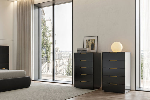 Tulsa Black Dresser&Chest